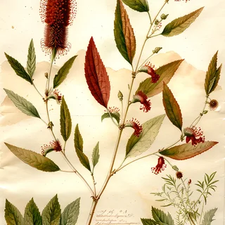 Ilustración botánica de Hierba del cáncer