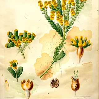 Ilustración botánica de Yareta