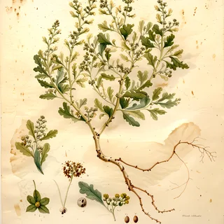 Ilustración botánica de Cañihua