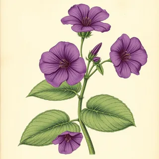 Ilustración botánica de Chiric sanango