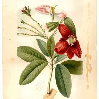 Ilustración botánica de Sucuuba