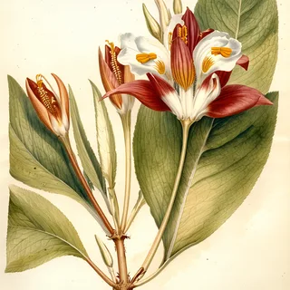 Ilustración botánica de Tilo