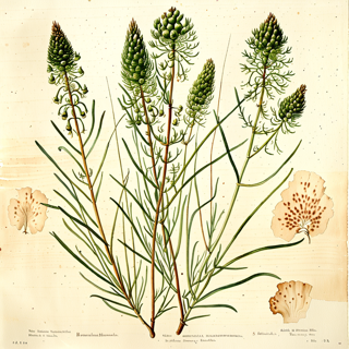 Ilustración botánica de Salicornia europaea